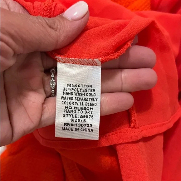 Umgee Bright Orange Sleeveless Fit-and-Flare Dress - Picture 10 of 11